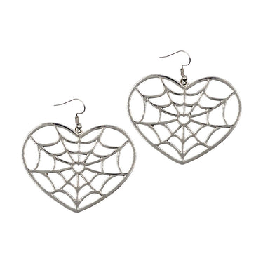 Web Heart Earring - Kreepsville